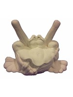 Creative Kreations Ceramics and Gifts Frazzled Frog 9" Ceramic Bisque, Ready to Paint