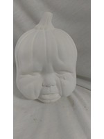 Creative Kreations Ceramics and Gifts Halloween Crying Pumpkin 6" Ceramic Bisque, Ready To Paint