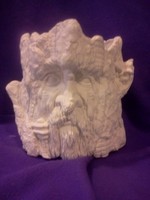 Creative Kreations Ceramics and Gifts Hickory Ent Planter Pot 8" x 7" Ceramic Bisque, Ready to Paint