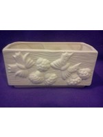 Creative Kreations Ceramics and Gifts Butterfly Square Sill Planter 7"  3" Ceramic Bisque, Ready to Paint