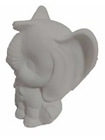 Creative Kreations Ceramics and Gifts Cutsie Elephant 5" Ceramic Bisque, Ready to Paint