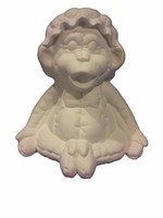 Creative Kreations Ceramics and Gifts Soft Sculpture Monkey 8" Ceramic Bisque, Ready to Paint