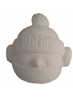 Creative Kreations Ceramics and Gifts Snowman Cookie Canister 10" x 9" Ceramic Bisque, Ready to Paint