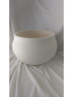 Creative Kreations Ceramics and Gifts Med Bowl Planter 6 3/4" x 8" Ceramic Bisque Ready to Paint