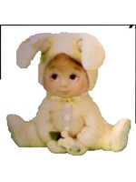 Creative Kreations Ceramics and Gifts Sweet Tot Bunny Sitting 7" Ceramic Bisque, Ready to Paint