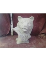 Creative Kreations Ceramics and Gifts Bear Bust 7" Ceramic Bisque, Ready to Paint