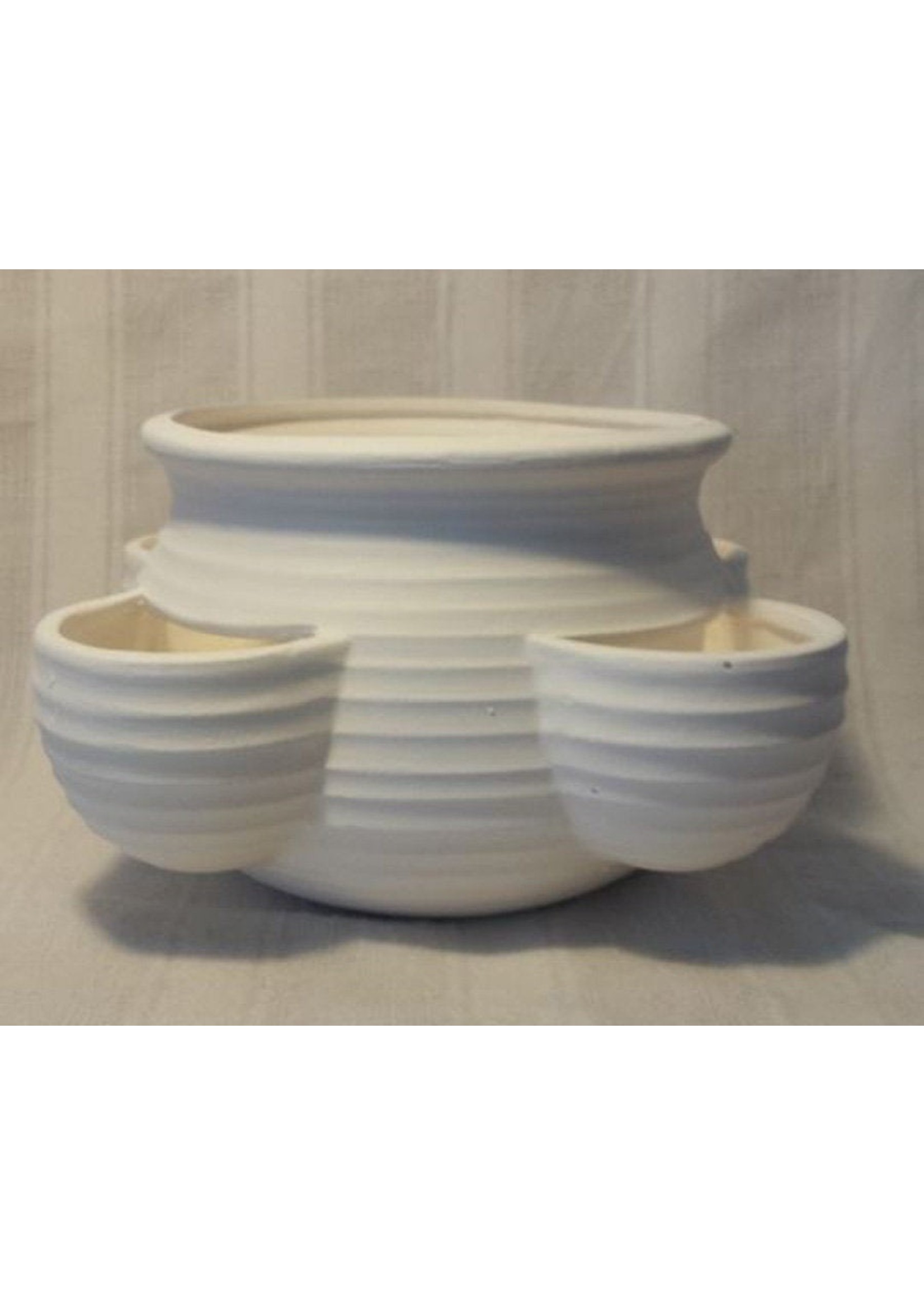 Creative Kreations Ceramics and Gifts Strawberry Planter Pot 4" x 8" x 4" Ceramic Bisque, Ready To Paint