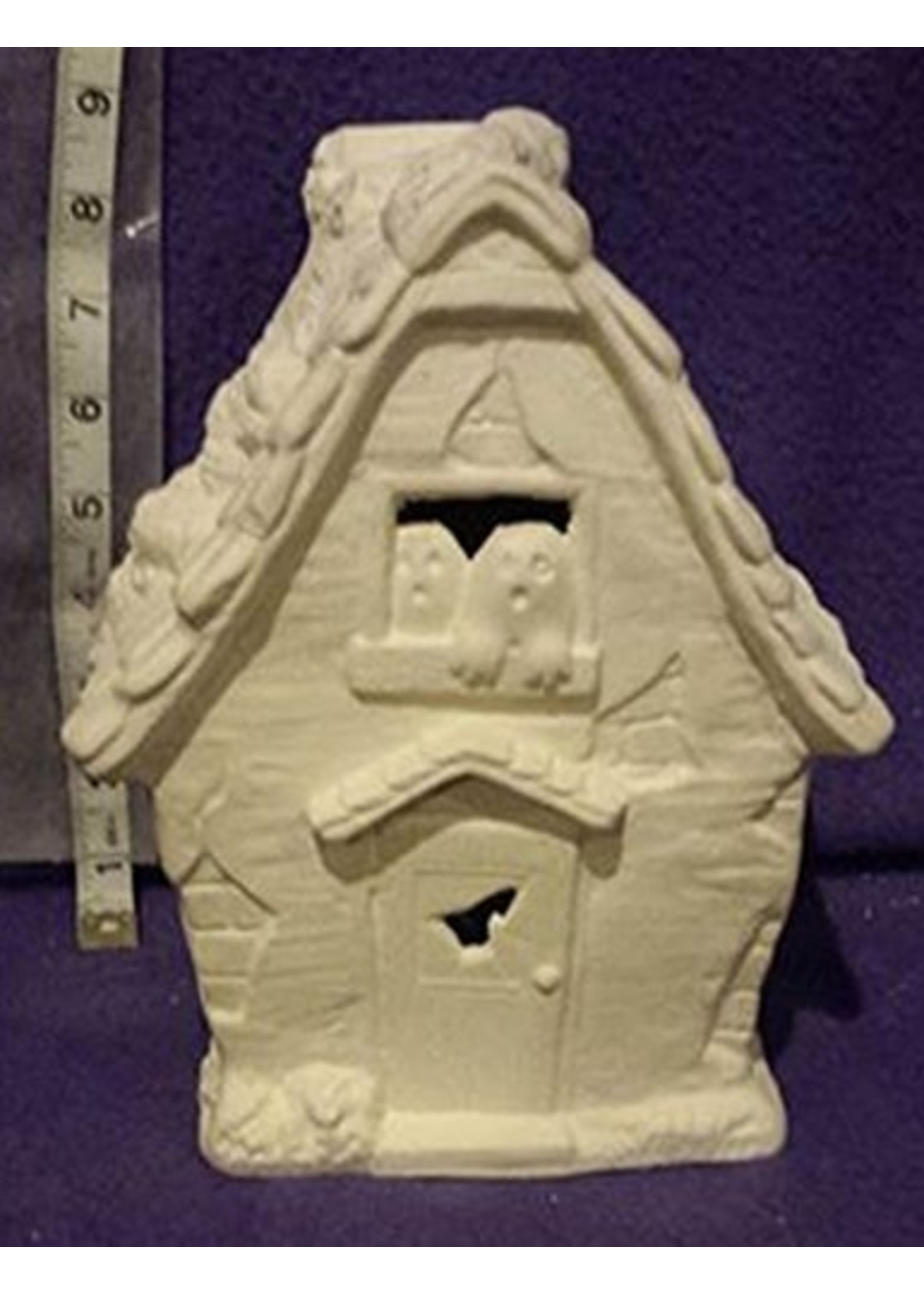Creative Kreations Ceramics and Gifts Haunted House 9" Ceramic Bisque, Ready to Paint