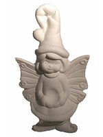 Creative Kreations Ceramics and Gifts Shimmer Winter Fairy 6" Ceramic Bisque, Ready to Paint