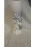 Creative Kreations Ceramics and Gifts Unicorn Goblet 8" ready to paint ceramic bisque, glazed inside