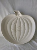 Creative Kreations Ceramics and Gifts Halloween Pumpkin Serving Dish 10" x 10" x 2" ready to paint ceramic bisque
