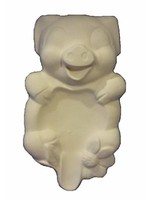 Creative Kreations Ceramics and Gifts Pig Spoon Rest 9" Ceramic Bisque, Ready to Paint