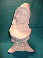 Creative Kreations Ceramics and Gifts Susie Garden Gnome 17" Ceramic Bisque, Ready to Paint