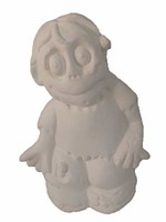 Creative Kreations Ceramics and Gifts Zombie 5" Ceramic Bisque Ready to Paint
