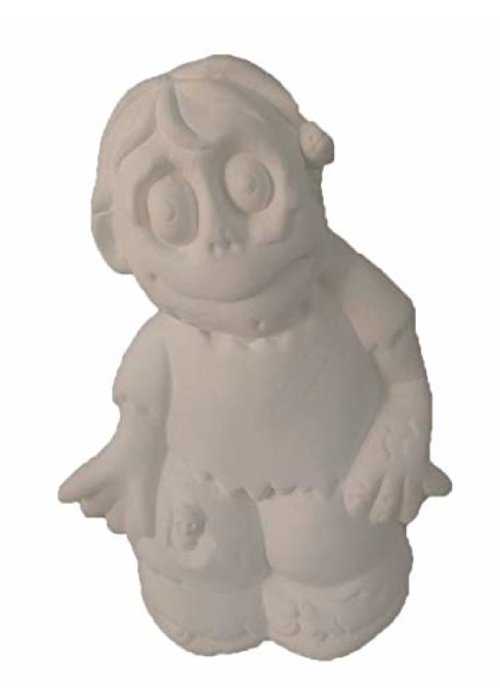 Creative Kreations Ceramics and Gifts Zombie 5" Ceramic Bisque Ready to Paint