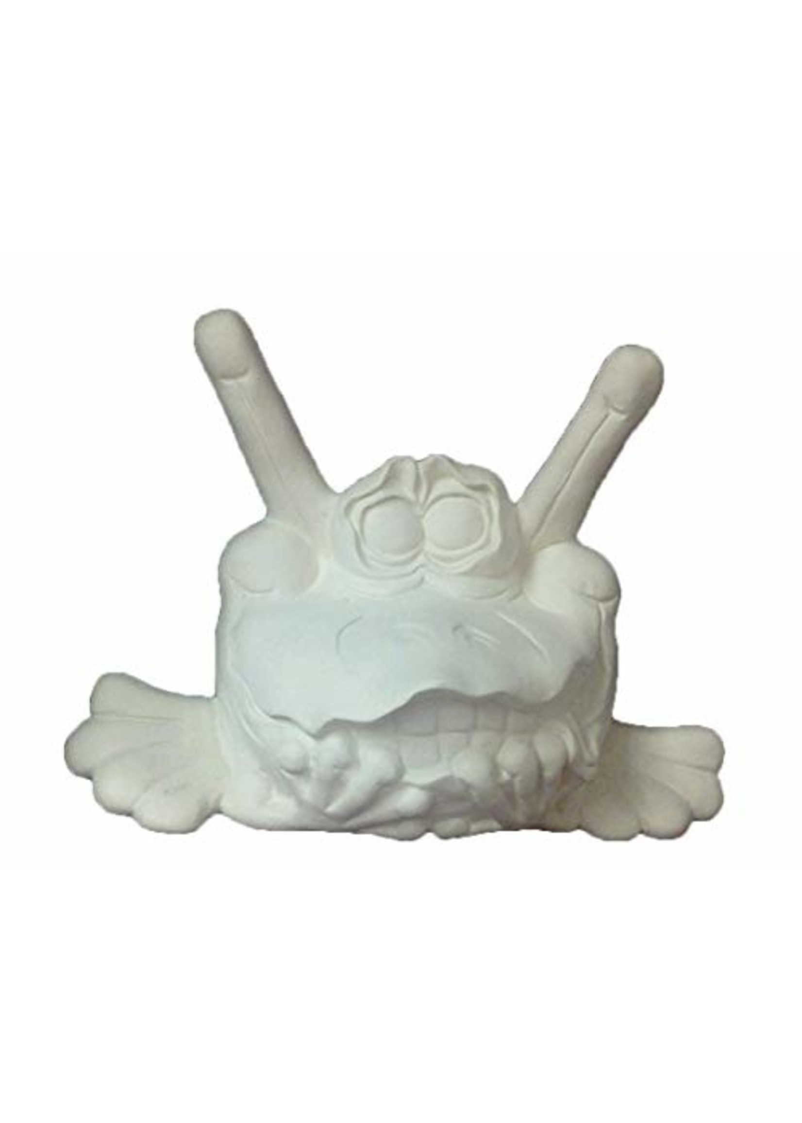 Creative Kreations Ceramics and Gifts Freaked Frog 10" Ceramic Bisque, Ready To Paint