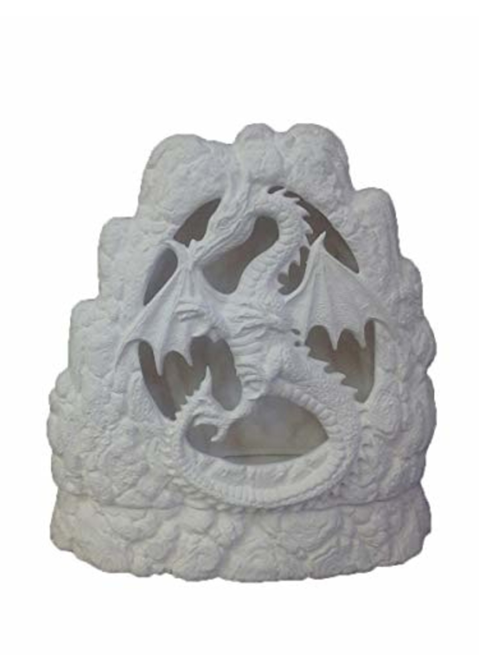 Creative Kreations Ceramics and Gifts Dragon Rock Art Stone 7 1/2" Ceramic Bisque, Ready to Paint