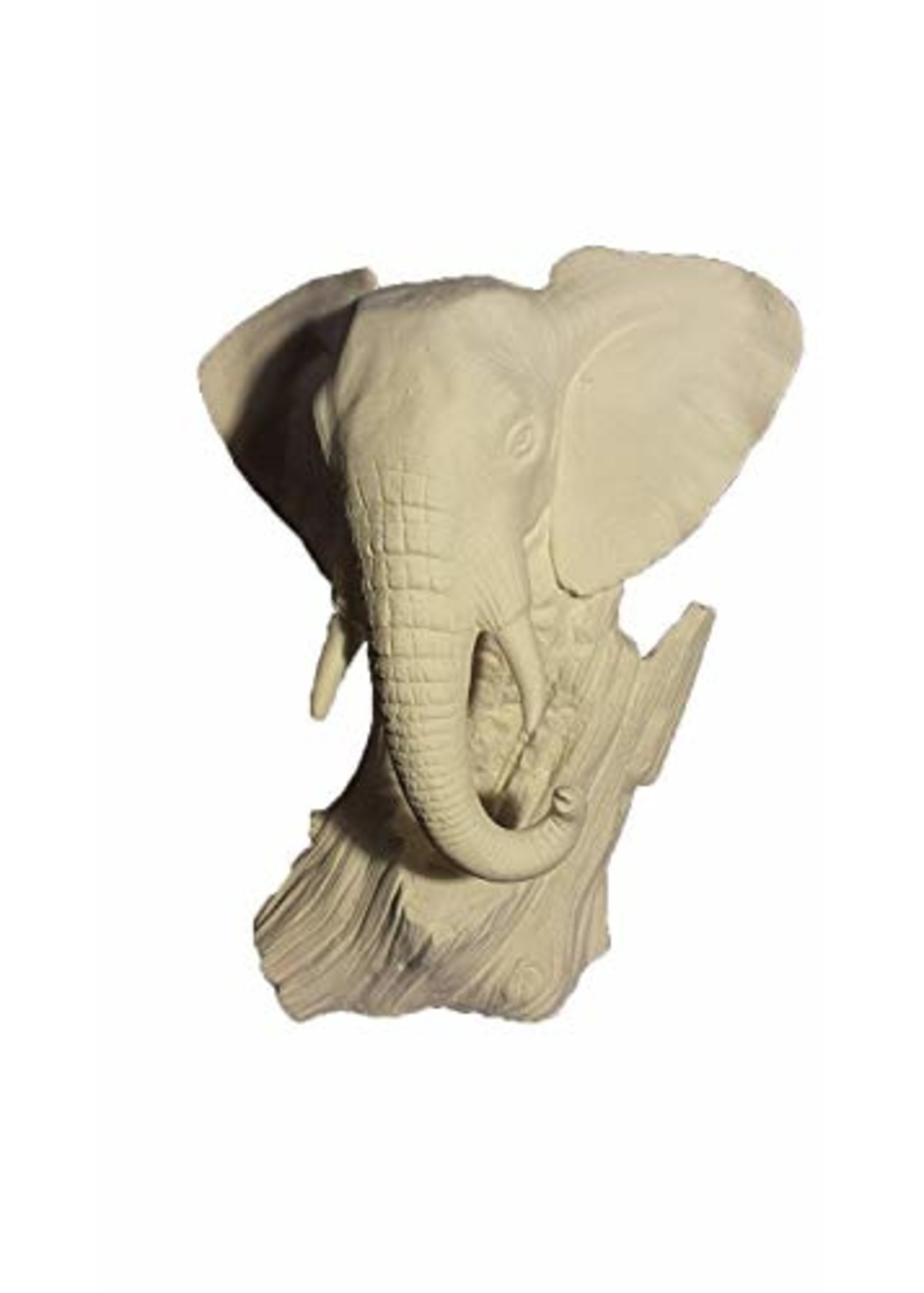 Creative Kreations Ceramics and Gifts Driftwood Elephant 10" Ready to Paint Ceramic Bisque