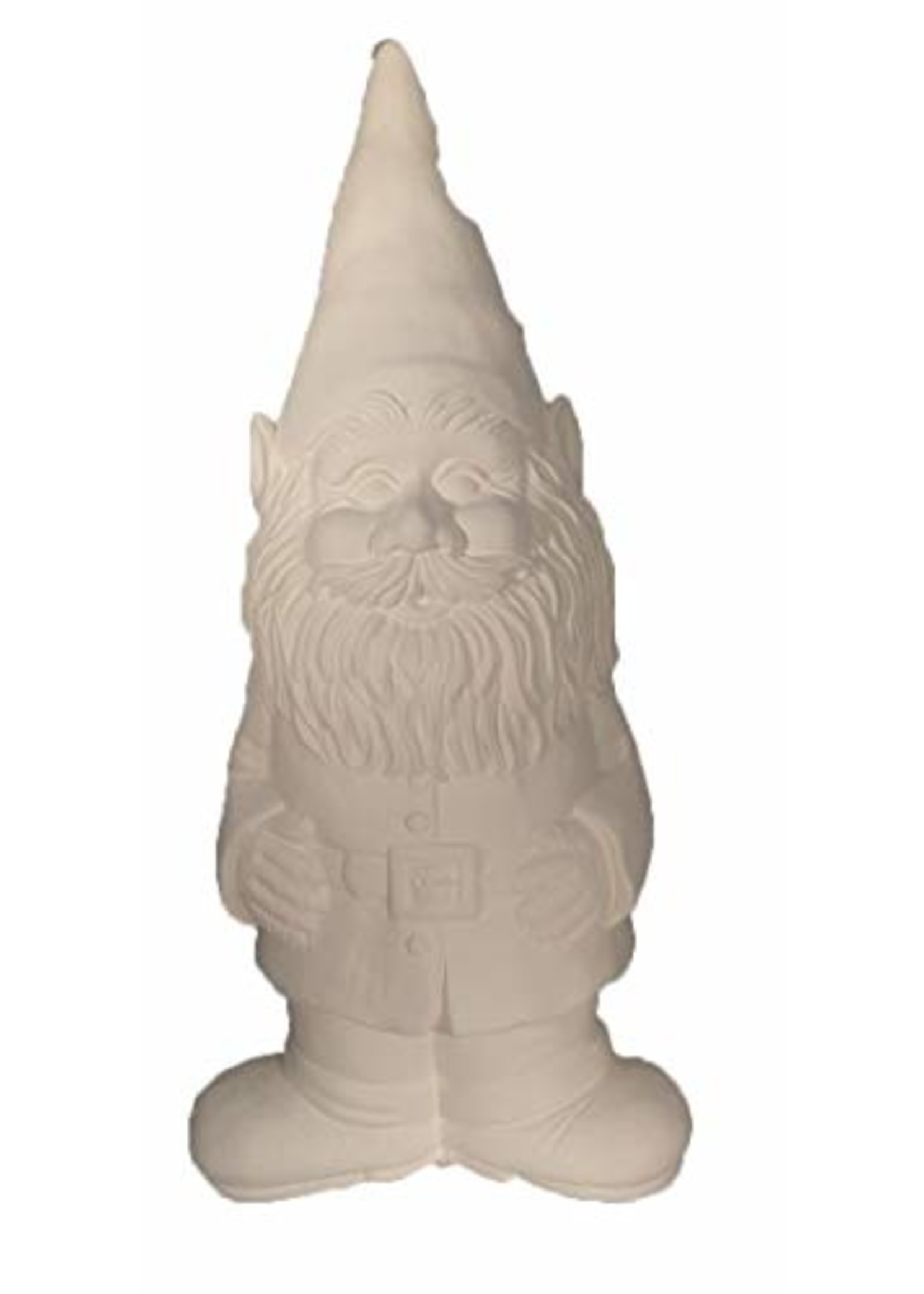 Creative Kreations Ceramics and Gifts Winkin Standing Gnome 14.75 x 7.75 Ceramic Bisque, Ready To Paint
