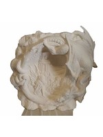 Creative Kreations Ceramics and Gifts Fairy with Dragon Scene Fantasy Rock 13" Ceramic Bisque, Ready To Paint