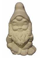 Creative Kreations Ceramics and Gifts Gnome Sitting 10" Ceramic Bisque, Ready to Paint