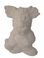 Creative Kreations Ceramics and Gifts Wolfie 5" Ceramic Bisque, Ready to Paint
