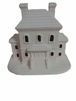 Creative Kreations Ceramics and Gifts Jail Village House 7" x 6" x 5" Ceramic Bisque, Ready To Paint