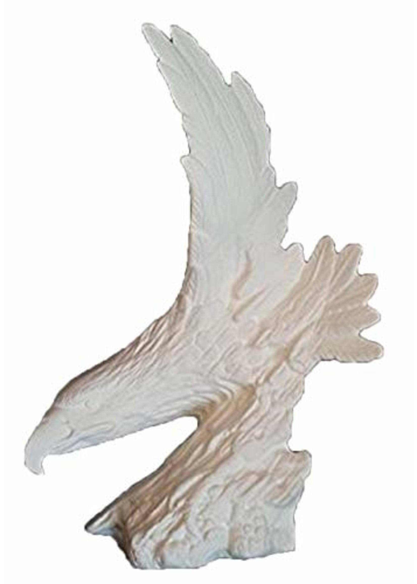 Creative Kreations Ceramics and Gifts Carved Eagle 12" Ceramic Bisque, Ready to Paint
