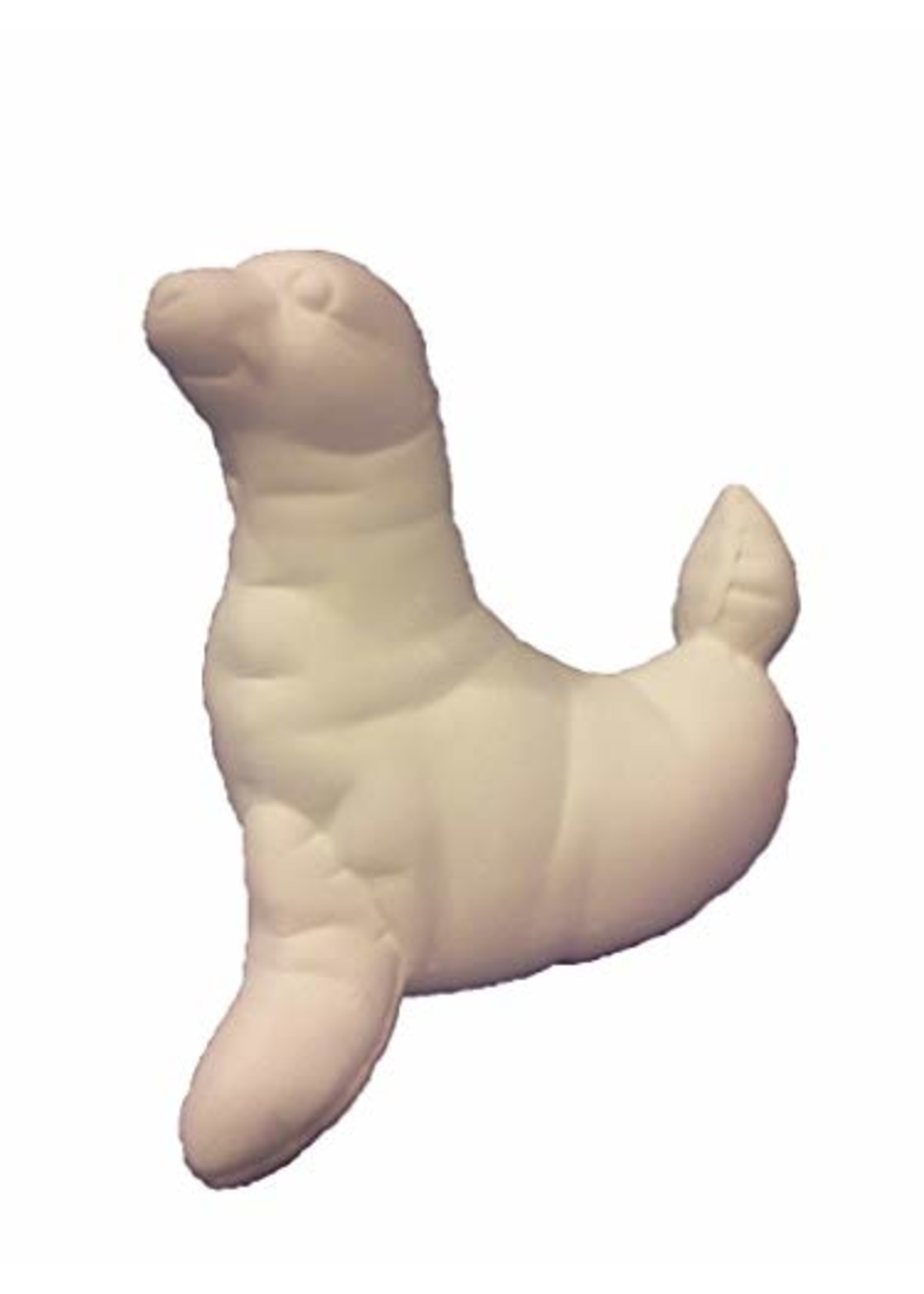 Creative Kreations Ceramics and Gifts Soft Sculpture Seal 7" Ceramic Bisque, Ready to Paint