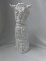 Creative Kreations Ceramics and Gifts Native Skull Totem 8" Ceramic Bisque, Ready to Paint