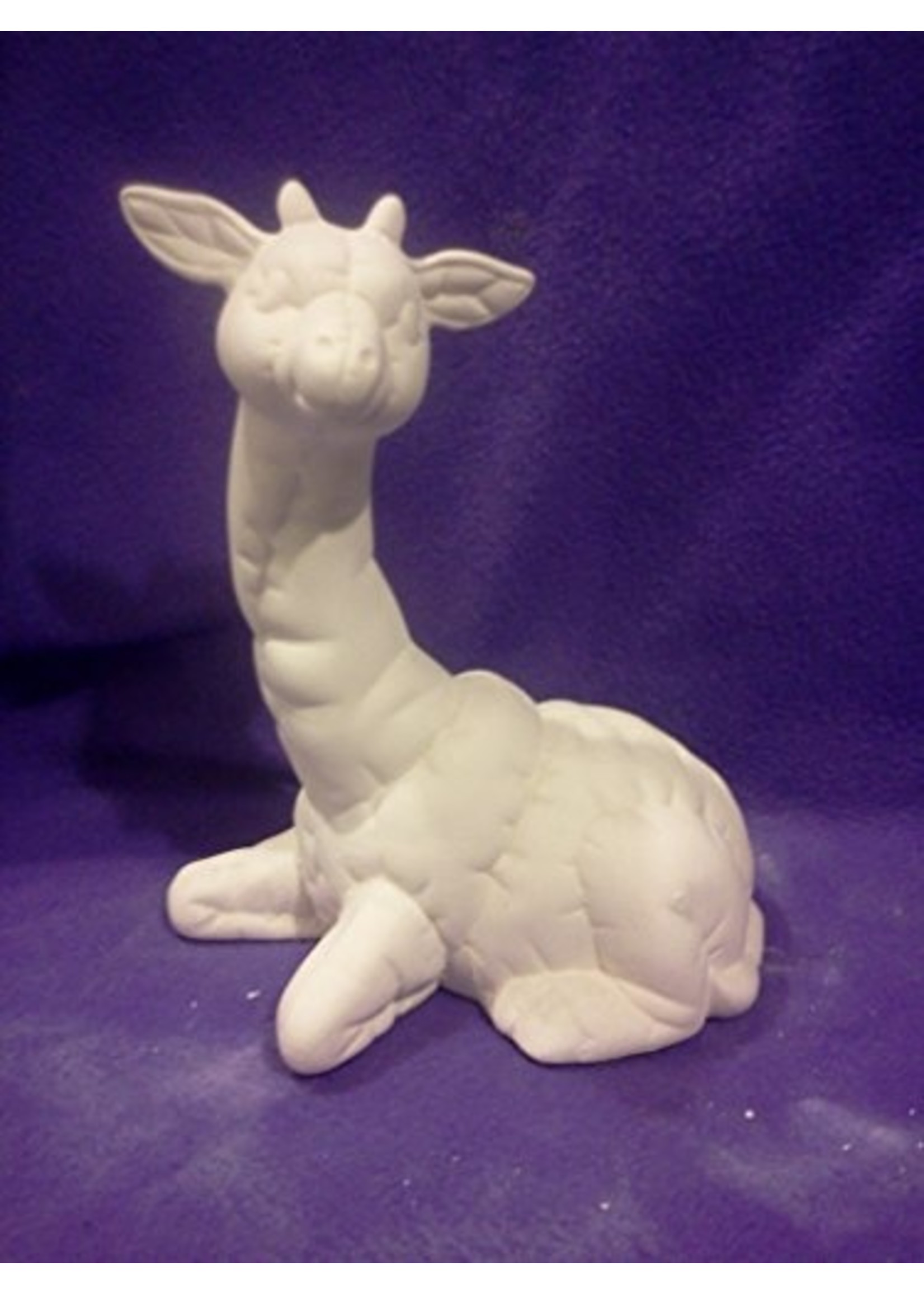 Creative Kreations Ceramics and Gifts Soft Sculpture Giraffe 8" Ceramic Bisque, Ready to Paint