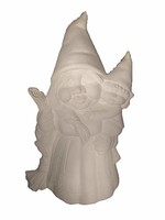 Creative Kreations Ceramics and Gifts Mama Gertie Gnome with Child 16.5" x 10.5" Ceramic Bisque, Ready To Paint