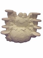 Creative Kreations Ceramics and Gifts Pumpkin Spider Candy Savor 8" Ceramic Bisque, Ready to Paint