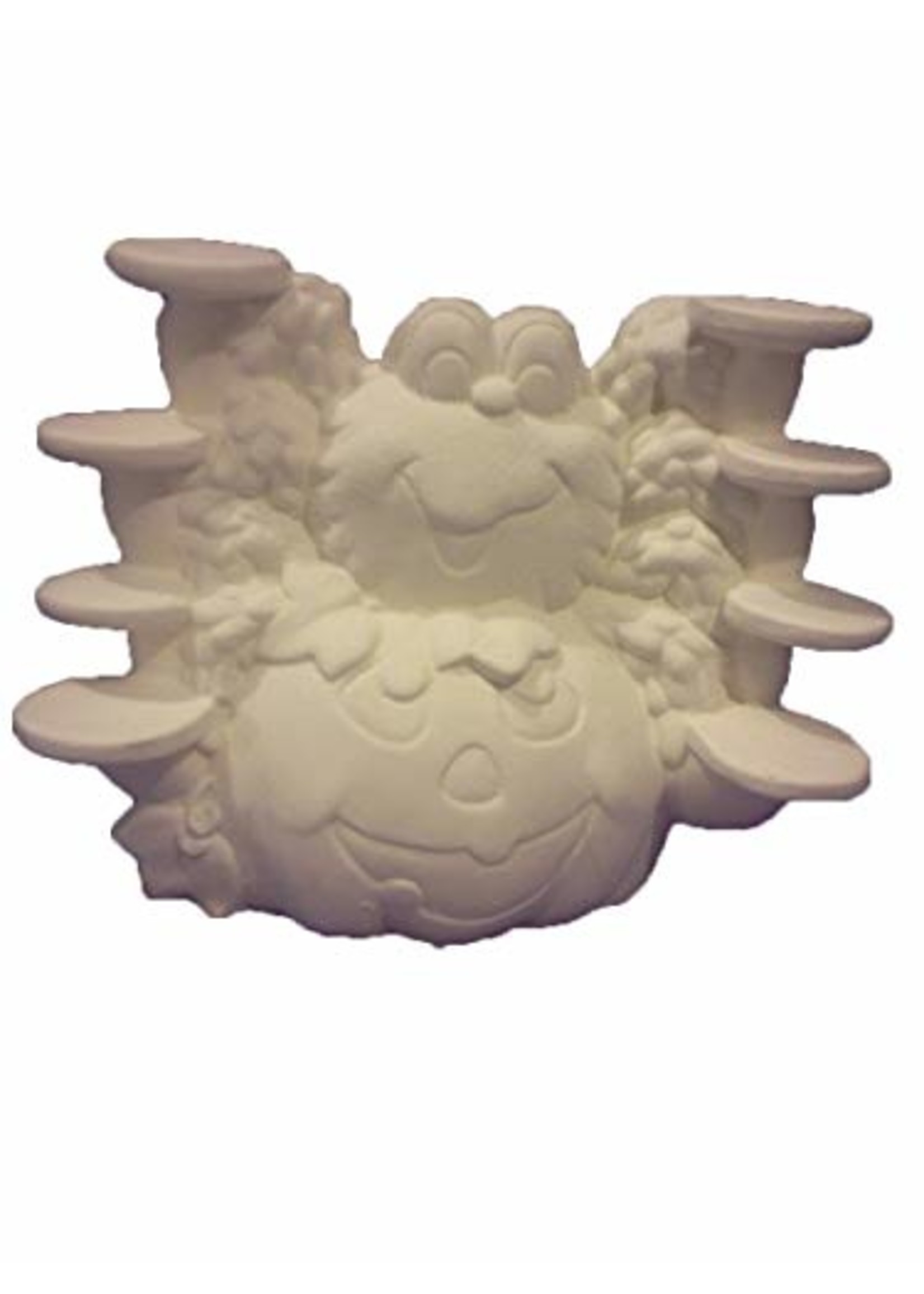 Creative Kreations Ceramics and Gifts Pumpkin Spider Candy Savor 8" Ceramic Bisque, Ready to Paint