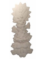 Creative Kreations Ceramics and Gifts Cuddle Bunny Butterfly Post 16" with light kit Ceramic Bisque, Ready to Paint