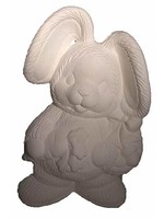 Creative Kreations Ceramics and Gifts Easter Bunny Girl Bear 8" Ceramic Bisque, Ready to Paint