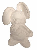 Creative Kreations Ceramics and Gifts Easter Bunny Boy Bear 8" Ceramic Bisque, Ready To Paint