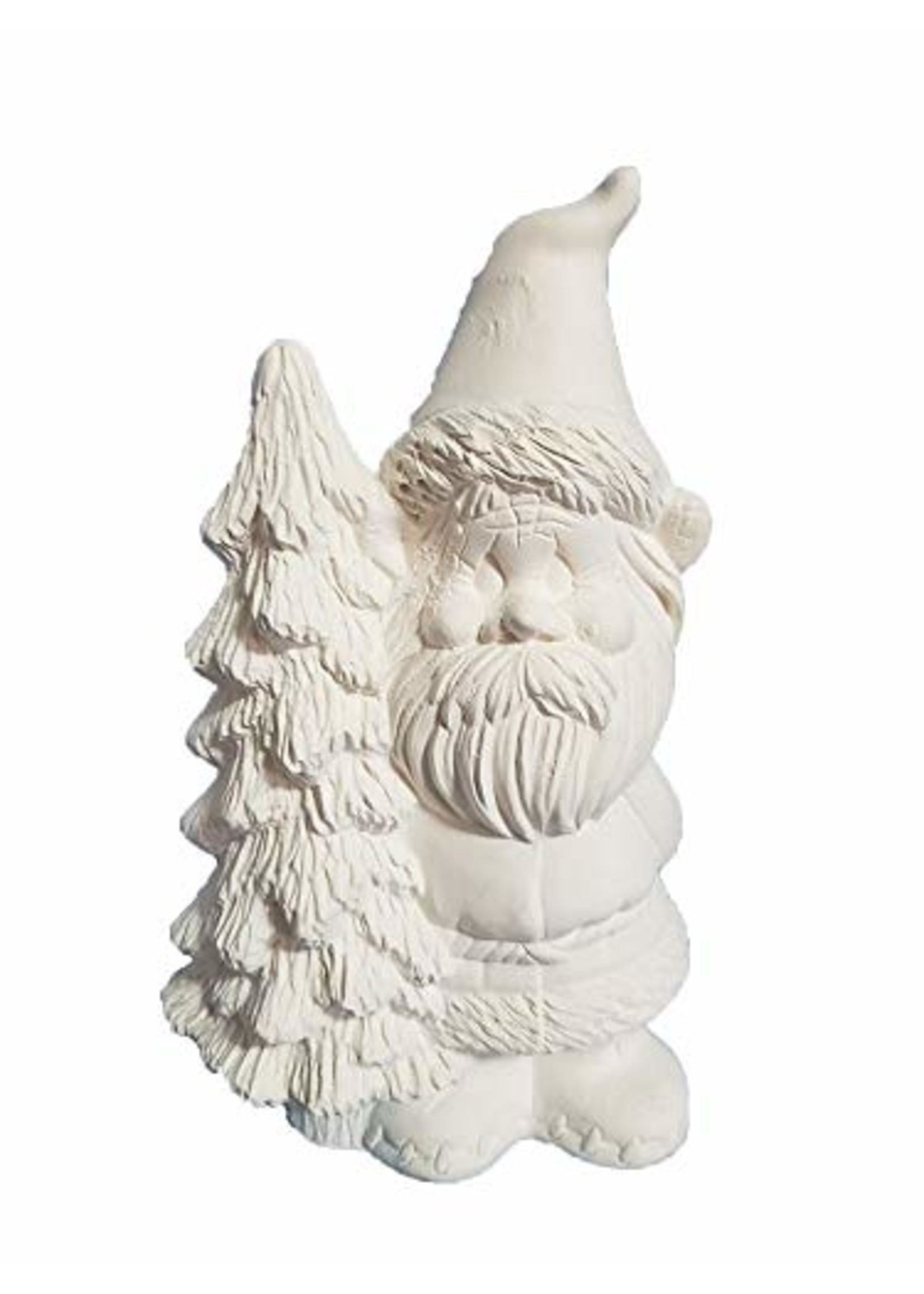 Creative Kreations Ceramics and Gifts Bill the woodland Gnome 10" Ceramic Bisque, Ready to Paint