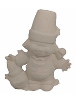 Creative Kreations Ceramics and Gifts Cracked Pot Scarecrow 10" Ceramic Bisque, Ready To Paint