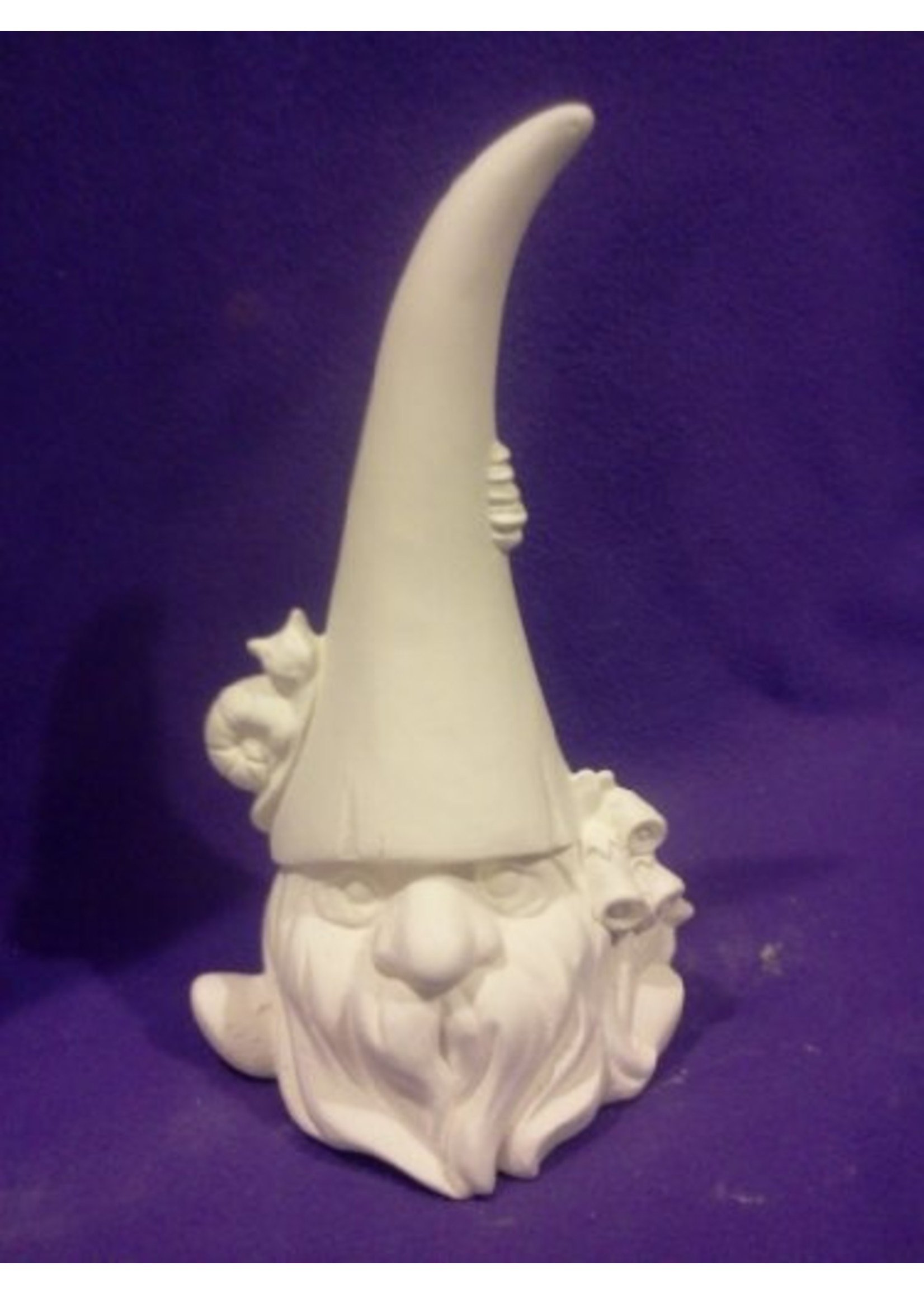 Creative Kreations Ceramics and Gifts Garden Gnome 9" Ceramic Bisque, Ready to Paint
