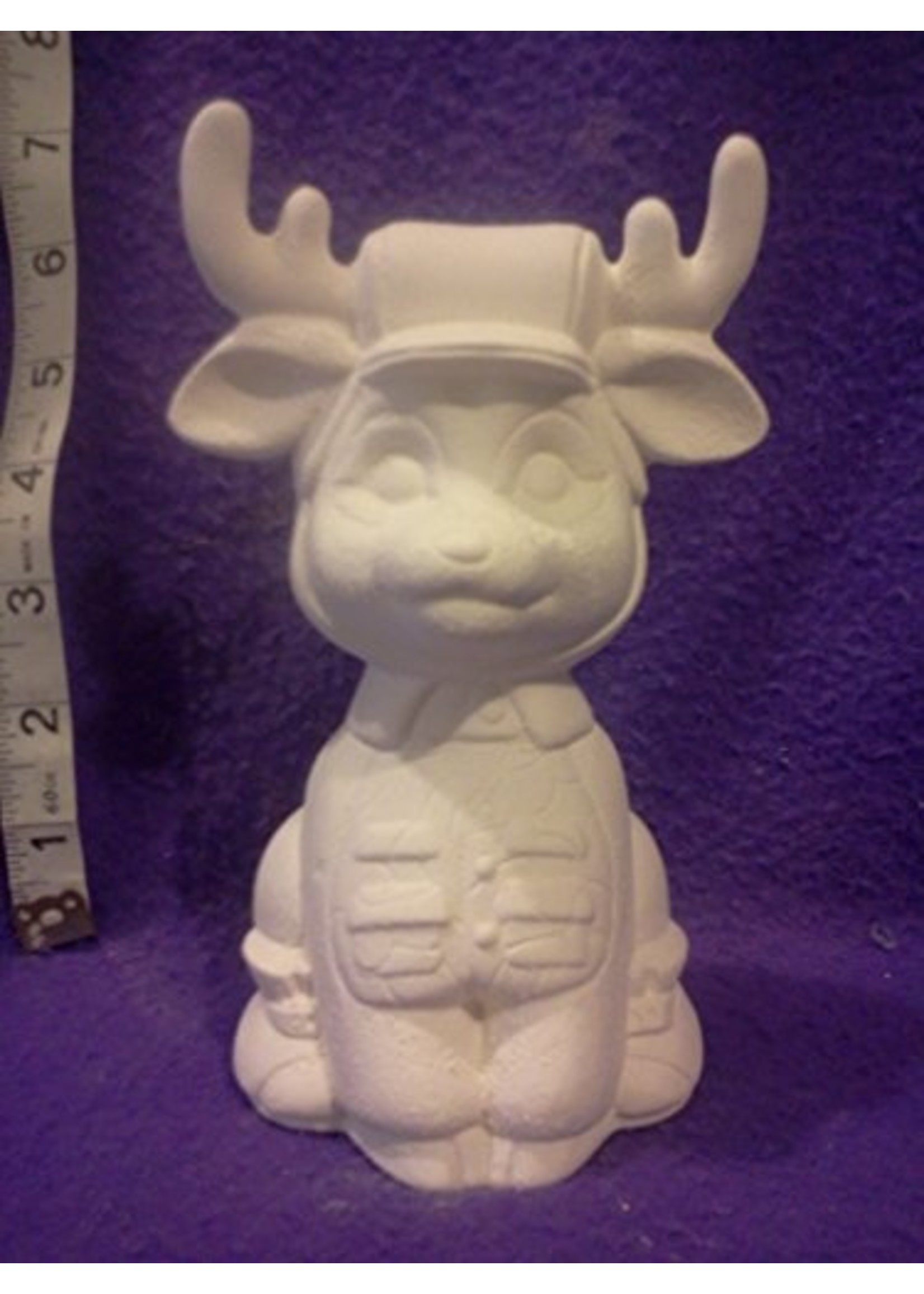Creative Kreations Ceramics and Gifts Hunter Deer 7" Ceramic Bisque, Ready To Paint