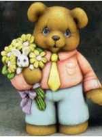Creative Kreations Ceramics and Gifts Easter Bear Boy 9" Ceramic Bisque, Ready to Paint