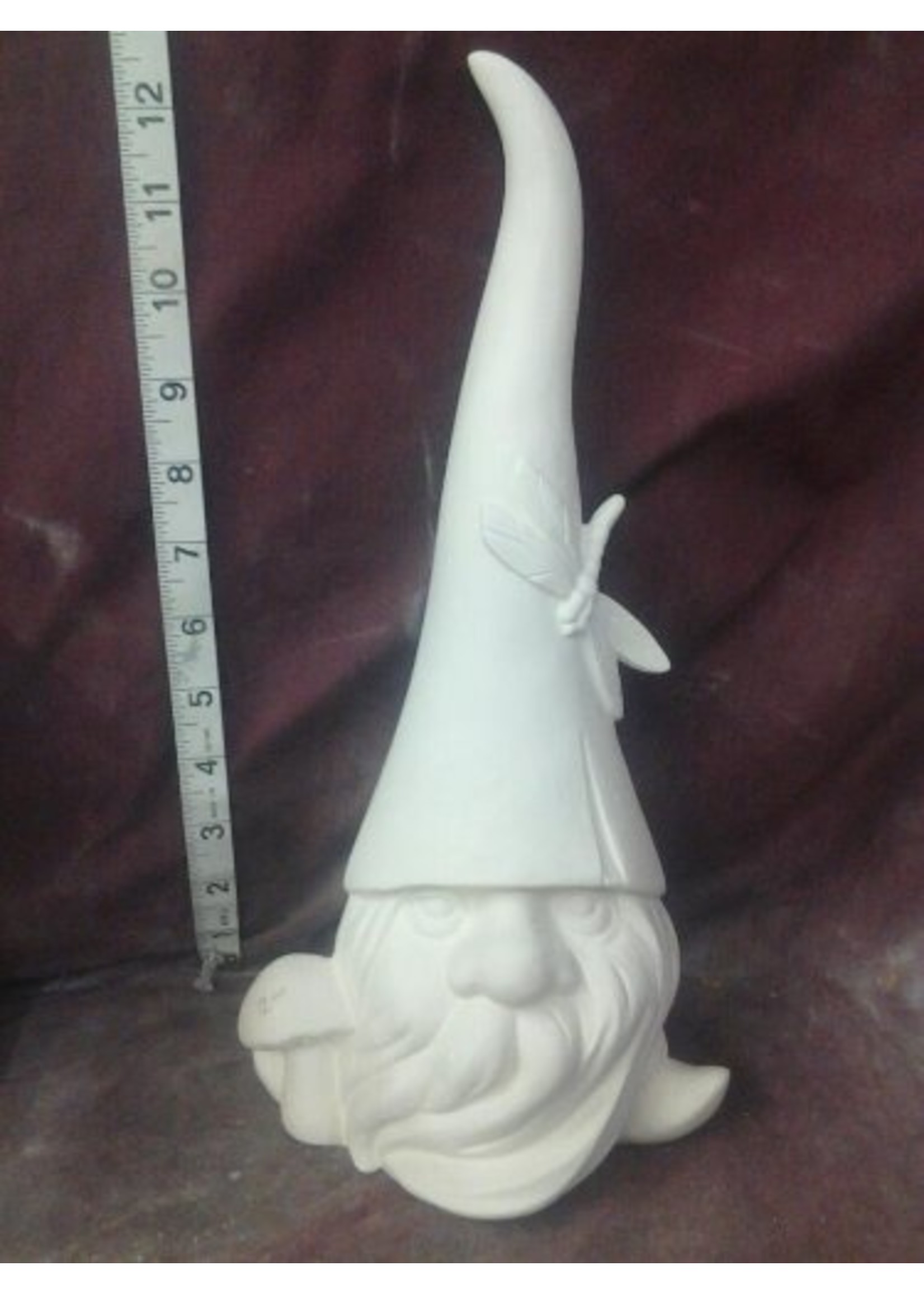 Creative Kreations Ceramics and Gifts Garden Gnome 13" Ceramic Bisque, Ready to Paint
