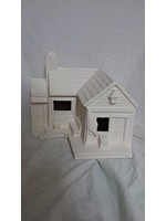 Creative Kreations Ceramics and Gifts Village Post Office 6" x 7" x 6" Ceramic Bisque, Ready to Paint
