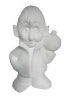 Creative Kreations Ceramics and Gifts Vampire Punk / Dracula 11" Ceramic Bisque, Ready to Paint with Cut out and Clip Light