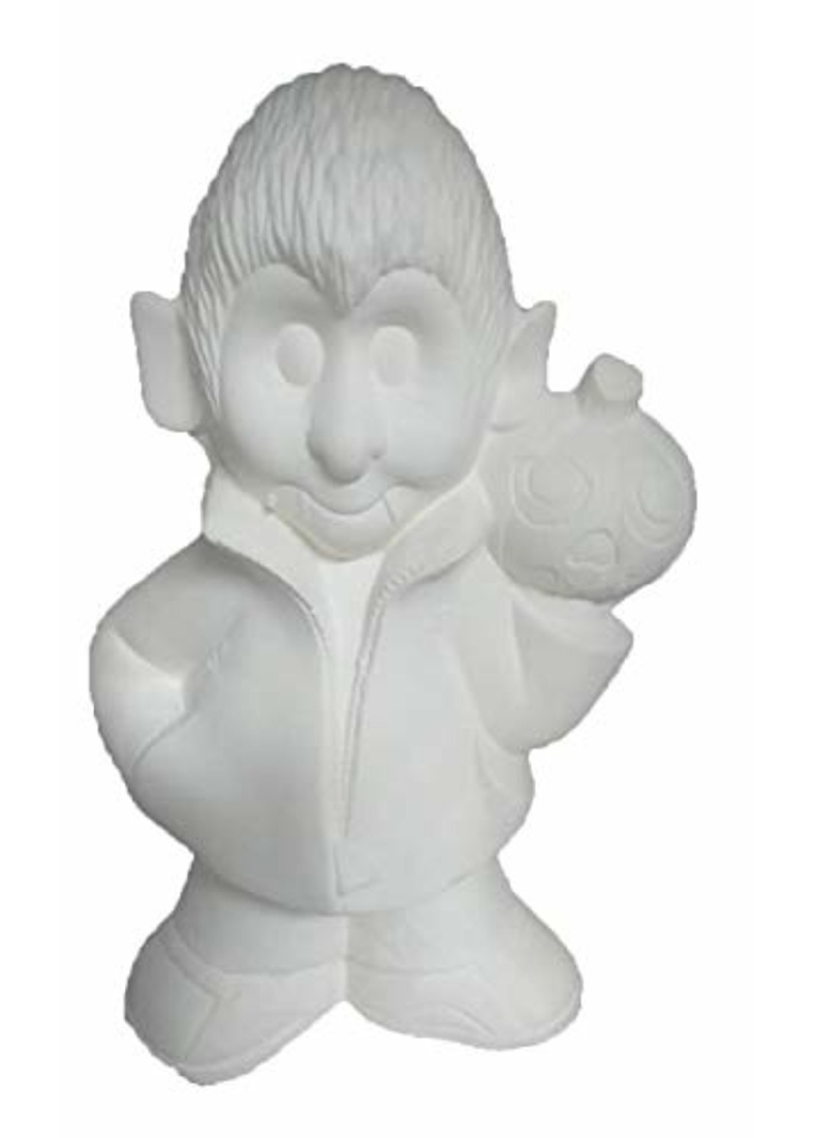 Creative Kreations Ceramics and Gifts Vampire Punk / Dracula 11" Ceramic Bisque, Ready to Paint with Cut out and Clip Light