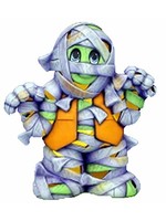 Creative Kreations Ceramics and Gifts Mummy Jr 10" Ceramic Bisque, Ready to Paint with Cut Outs and Clip Light