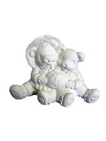 Creative Kreations Ceramics and Gifts Scarecrow Cuddle Bear 5" x 7" Ceramic Bisque, Ready to Paint