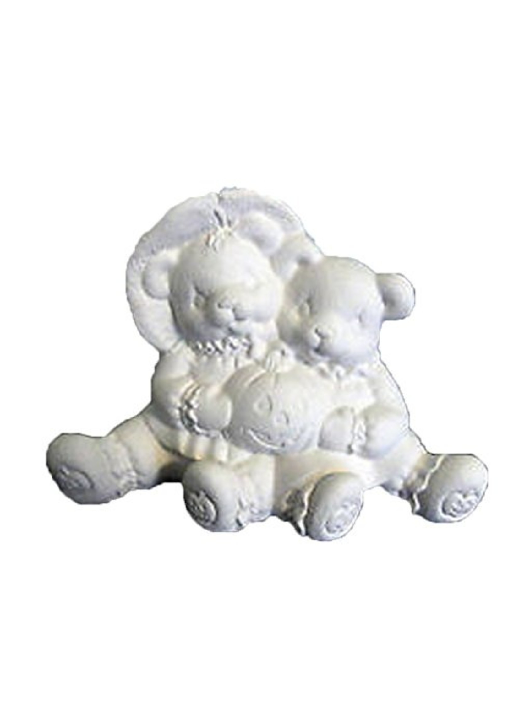 Creative Kreations Ceramics and Gifts Scarecrow Cuddle Bear 5" x 7" Ceramic Bisque, Ready to Paint