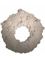 Creative Kreations Ceramics and Gifts Snowman Wreath 13" Ceramic Bisque, Ready to Paint